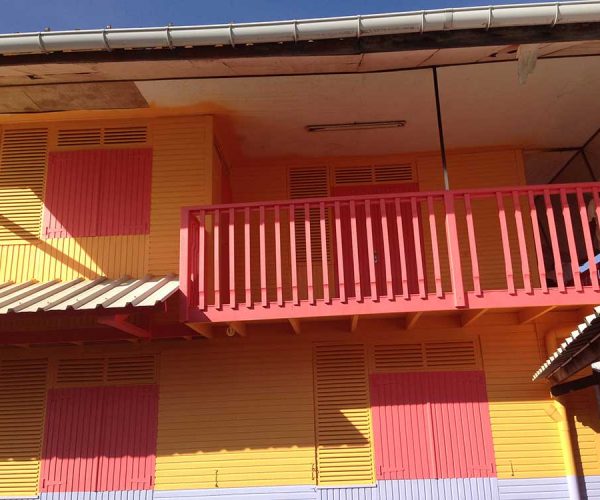 Mise en peinture - École de Cayenne - Guyane